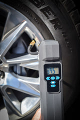 Stop & Go CL-RCP Portable USB Rechargeable Cordless Tire Inflator 120 PSI Compressor w/ Digital Display & Worklight for Cars, Motorcycles, and Bicycles