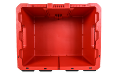 Milwaukee PACKOUT 18.6-in Heavy-Duty Tool Storage Crate – Impact-Resistant Polymer, 50 lb Capacity, Stackable or Hangable Modular PACKOUT Bin