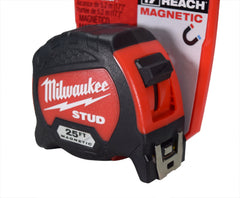 Milwaukee 48-22-9725M 25ft STUD Magnetic Tape Measure