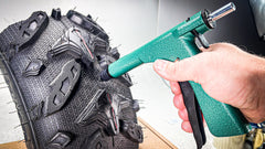 Stop & Go 1085 31 Piece Deluxe Tubeless Tire Plugger Repair Kit Punctures and Flats on Car, Motorcycle, ATV, Jeep, Truck, & Tractor plug (25 Mushroom Plugs)