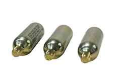 Stop & Go 1091 16 Gram Threaded CO2 Canisters, 3 Pack, for Tire Inflation on Motorcycles, ATVs, Bicycles, and Small Vehicles