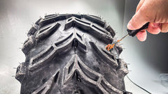 Stop & Go 1066 27 Piece Tubeless & Tube-Type Tire Repair Kit with Patches, Rope Plugs, & CO2 for Punctures and Flats on ATV & Motorcycle (8 Patches & 5 Plugs)