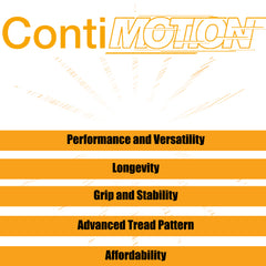 Continental ContiMotion 120/70ZR-17 Front and 190/50ZR-17 Rear Sport Touring Motorcycle Tires (2 Pack)