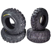 Kenda Bearclaw EX K573 - 23x8-10 Front & 24x11-10 Rear Tires for All Terrain (ATV), UTV, and Side by Side (SxS) Vehicles - 6-Ply - Bear Claw EX 23x8x10 24x11x10 (4-Pack)