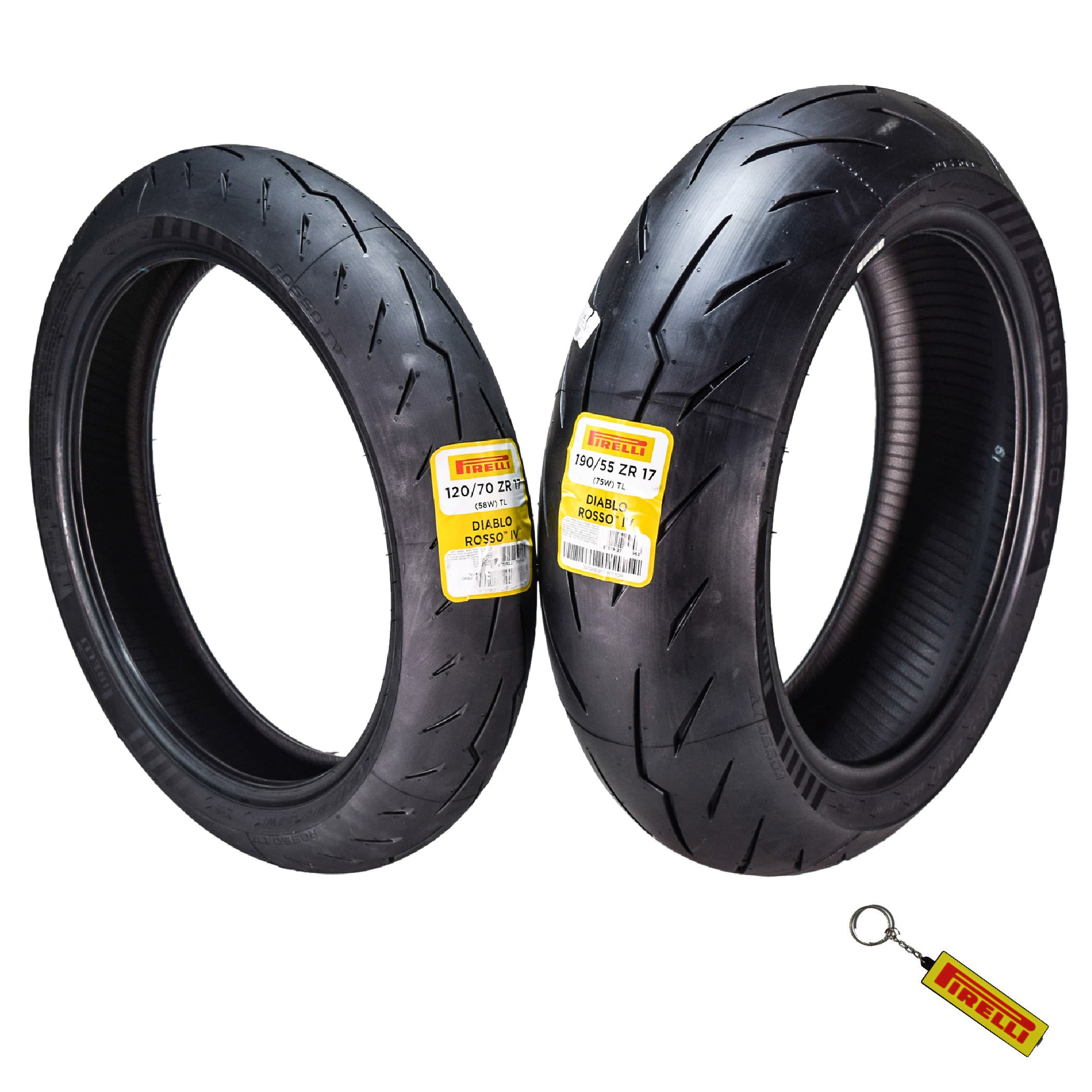 Pirelli Diablo Rosso 4 IV Street Sport 120/70ZR17 190/55ZR17 Motorcycl