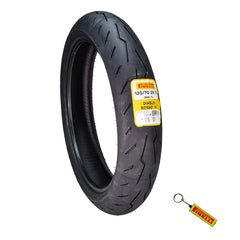 Pirelli Diablo Rosso 4 IV Street Sport 120/70ZR17 Front Motorcycle Tire 120/70-17 w/Keychain
