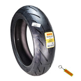 Pirelli Diablo Rosso IV 190/55-17 75W Rear Motorcycle Tire - High Performance, Durable, & Reliable Tire for Super Sport Bikes w/ Keychain