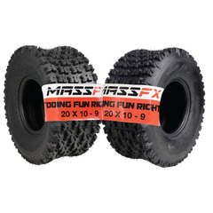 MASSFX 20x10-9 Rear Durable ATV Sport Tire 6 PLY 20x10x9 (2 Pack)