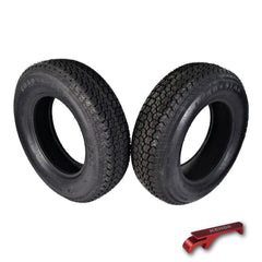 Kenda K550 ST205/75D14 Loadstar Trailer Tire Bias-Ply Tire for Superior Towing Performance with Enhanced Stability for Utility Trailers, Cargo Trailers, and Boat Trailers with Kenda Keychain (2 Pack)