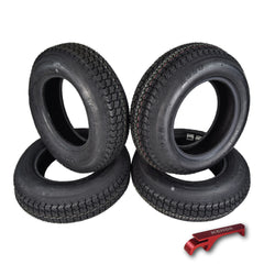 Kenda K550 ST205/75D14 Loadstar Trailer Tire Bias-Ply Tire for Superior Towing Performance with Enhanced Stability for Utility Trailers, Cargo Trailers, and Boat Trailers with Kenda Keychain (4 Pack)