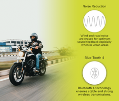 Twiins HF 3.0 Intercom Bluetooth Motorcycle Helmet Communication Headset