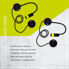 Twiins HF Smart Duo Bluetooth Motorcycle Helmet Communication Headset (HF2/HF3)