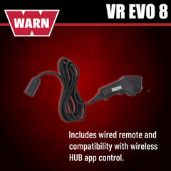 WARN VR EVO 8 Winch, 8,000 lb Capacity, Steel Rope - 103250