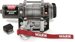 Warn Vantage 2000 DC 12V ATV/UTV Electric Winch with 55' of Wire Rope & 2000 lbs. Pull Capacity (108212)