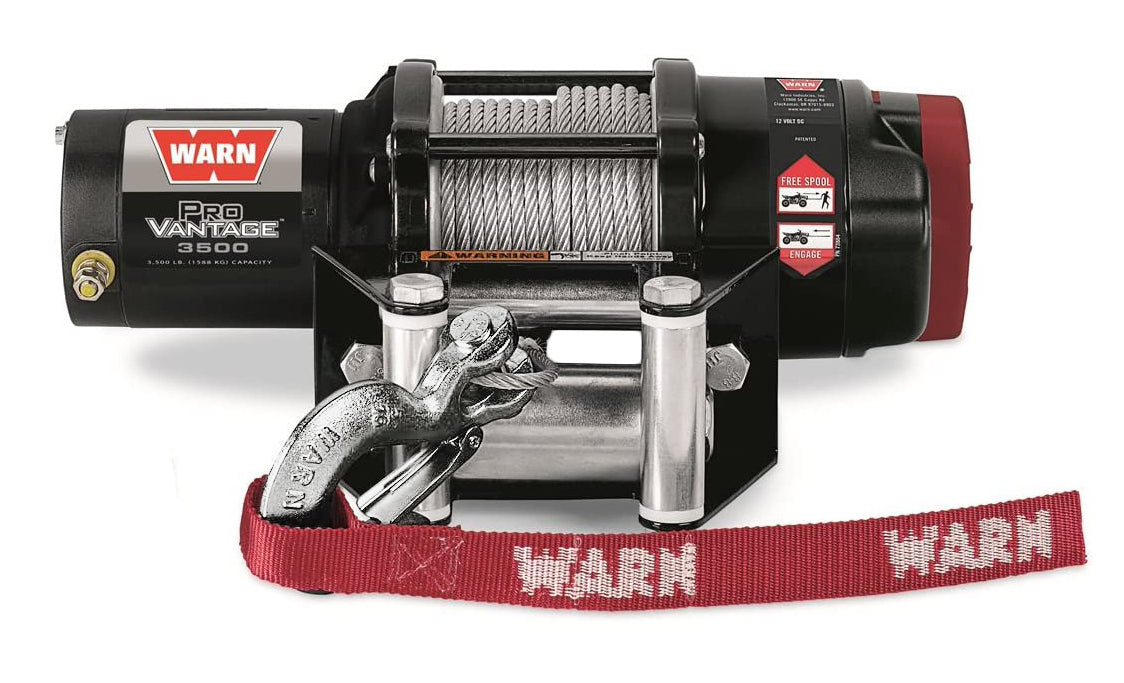Warn Industries 101570 Drill Winch 750 Lbs. Capacity 40' Synthetic Rope  Free Spo
