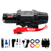 WARN VRX 25-S Powersport Winch – 2,500 lb Pulling Capacity, Synthetic Rope, Sealed Motor, All-Metal Gear Train, Waterproof Design for ATV/UTV Recovery and Trail Riding