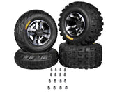 MASSFX 21x7-10 20x10-9 ATV Front Rear Tire & Wheel Kit 21x7x10 20x10x9 (4 Pack)