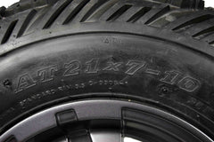 Ambush 21x7-10 20x11-9 ATV Front Rear Tire & Wheel Kit 21x7x10 20x11x9 (4 Pack)