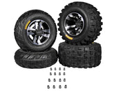Ambush 21x7-10 20x11-9 ATV Front Rear Tire & Wheel Kit 21x7x10 20x11x9 (4 Pack)