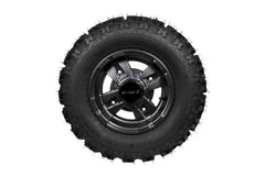 MASSFX 21x7-10 Front Tires & Gun Metal Wheel Kit for ATV, UTV, & SxS - 4-Ply-2pk