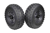 MASSFX 22x7-10 ATV Front Tire & 10x5 4/156 Gun Metal Wheel Kit 22x7x10 (2 Pack)