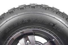 MASSFX 22x7-10 ATV Front Tire & 10x5 4/156 Gun Metal Wheel Kit 22x7x10 (2 Pack)