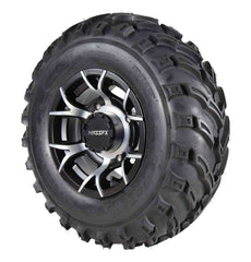 MASSFX MS 26x9-12 26x11-12 Tire w/ Black 12x7 4/156 Rims Wheel & Tire Kit