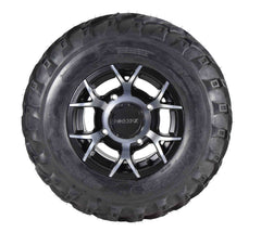 MASSFX MS 26x9-12 26x11-12 Tire w/ Black 12x7 4/156 Rims Wheel & Tire Kit