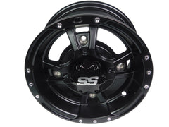 ITP SS112 Alloy Wheel Black Front 10x5