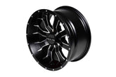 Sedona 570-1510 14x7 4+3 4/156 Raceline Machined Black Mamba Wheel