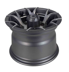 MASSFX 10x7 Golf Cart Rim with 4/101.6 or 4 on 4" Bolt Pattern - Gun Metal Grey