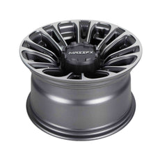 MASSFX Gunmetal 12x7 4/156 QUAKE RZR Wheel Gun Metal Grey 4 Pack Rims