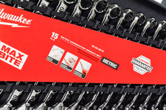 Milwaukee 48-22-9515 15-piece Chrome Alloy Steel Combination Wrench Set