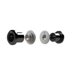 Syndyt Pro BMX Bike Axle Adaptor 10mm - Stainless Steel Flange Washers & 6061 Aluminum Sleeves, Includes 2 Axle Sleeves and 2 Washers for Rigid Frame Connection