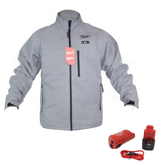 Milwaukee M12 HEAT GRAY TOUGHSHELL JKT KIT XL