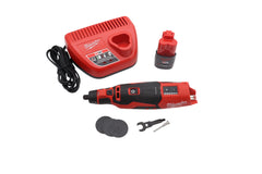 Milwaukee M12 Brushless Rotary Tool Kit, Cordless 12-Volt Rotary Tool with Variable Speed, Compact Cutting, Grinding, Sanding and Detail Work, Includes Battery and Charger