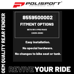 POLISPORT R. FENDER/SIDE PANEL.RR(25->