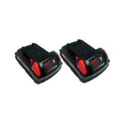 Milwaukee M18 REDLITHIUM CP2.0 Compact 18V Lithium-Ion Battery – 2.0Ah (2 Pack), Extended Runtime, Fade-Free Power, Durable Construction, Compatible with All Milwaukee M18 Tools