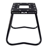 Matrix Concepts C1 Mini Steel Stand - Black | Heavy-Duty Carbon Steel Youth Motocross Lift | 150 lb Capacity | Non-Slip Rubber Top