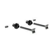 Syndyt Expert BMX Bike Chain Tensioner Kit - Stainless Steel M6 Tensioner Screws, Aluminum Anodized Adjuster Knob, Compatible with 10mm/15mm/20mm Axle Adaptors