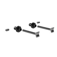 Syndyt Expert BMX Bike Chain Tensioner Kit - Stainless Steel M6 Tensioner Screws, Aluminum Anodized Adjuster Knob, Compatible with 10mm/15mm/20mm Axle Adaptors