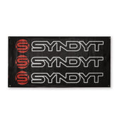 Syndyt Banner (Black) - 3x5 ft Vinyl Banner with 5 Grommets, Durable Indoor/Outdoor Sign for Events and Decorations