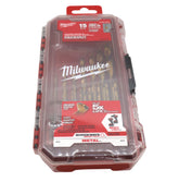 Milwaukee 48-89-4670 15-Piece Titanium-Coated Impact-Ready Drill Bit Set – Durable Alloy Steel Construction with Long-Life Cutting Edges, Precision Tips, and Carrying Case
