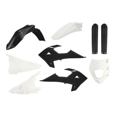 Polisport Motocross (MX) Replica Plastic Kit for GASGAS MR250 & MR300 (2021–2025) Dirt Bike – OEM Quality, Durable, Flexible & Perfect Fit – Black/White
