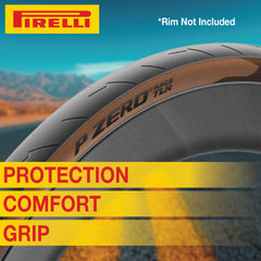 Pirelli P ZERO Race TLR Classic 28-622 (700x28c) Road Bike Tire - Tubeless Ready, Lightweight, High-Performance Bicycle Tire for Road Racing & Training – Tan Sidewall, SmartEVO Compound