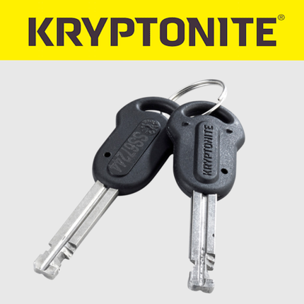 Kryptonite 006060 Keeper Alarm Disc Lock, 100dB Alarm, 5.5mm Pin, Fits Rotors Up to 7mm, IPX7 Waterproof, Compact Disc Brake Lock for Bikes, E-Bikes, Scooters & Motorcycles, 2 Keys Included