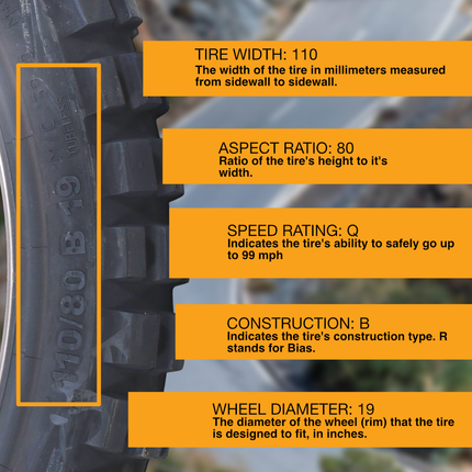Continental TKC80 Dual Sport Front Motorcycle Tire 110/80B19 M/C 59Q Tubeless (TL) Mud & Snow M+S - Premium All-Terrain On/Off-Road Performance Front Tire for Adventure Touring Motorcycles