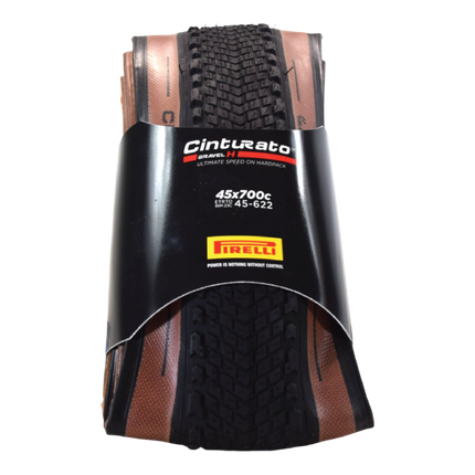 Pirelli Cinturato Gravel H TLR Classic 45-622 (700 x 45c) Road Bicycle Tire - SpeedGrip Compound, Clincher Type, Tubeless Ready Bike Tire 700x45c