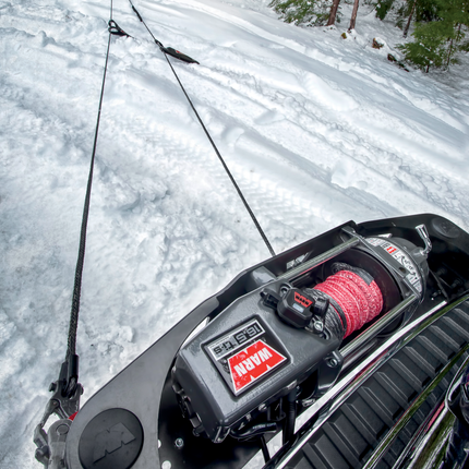 WARN 16.5ti-S Heavyweight Winch – 16,500lb Pulling Capacity, Synthetic Rope,  Advanced Sealed Motor, All-Metal Gear Train for Off-Road Recovery & Industrial Use, Includes "H" shaped hyperlink shackle