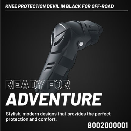 Polisport Knee Protection Devil for Off-Road- Adjustable Ergonomic Guard, Junior